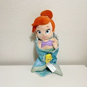 Disney Parks Disney Babies Ariel in a Blanket Plush Doll The Little Mermaid